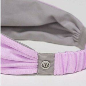 Lululemon Bang Buster Headband *Reversible Pretty Purple / Ambient Grey